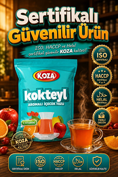 Koza C Vitamini Kokteyl Aromalı Pratik Lezzet Meyveli Tek İçimlik Premium İçecek Tozu 300 Gram