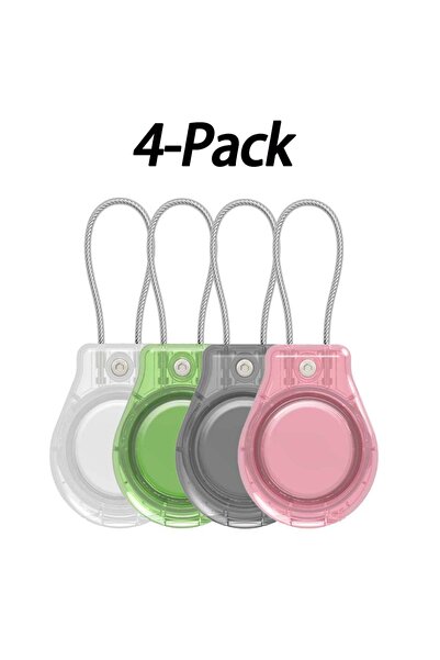 Choice5 4PCS Secure Holder with Keyring - Anti-Lost Lock Case for Airtag Air ...