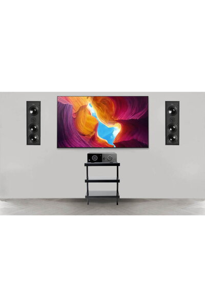 LYNGDORF Sistem Stereo cu amplif. TDAI-1120 + boxe ingropate in perete full-r...