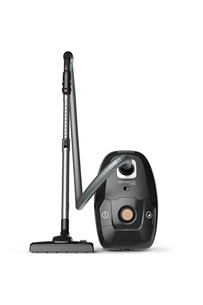 Rowenta Aspirator cu sac Green Force Effitech Total Clean RO6189EA, 400W, 3 niveluri de filtrare, lungime cablu 8.4m, recipient praf 4.5L, perie EasyBrush, indicator umplere sac, Negru