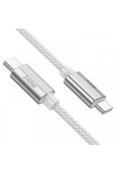 hoco. Cablu Date si Incarcare USB-C - USB-C HOCO U134, 240W, 1.8m, Gri