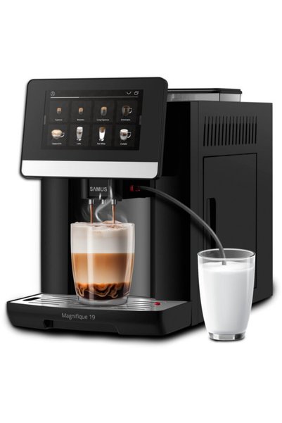 Samus Espressor Manual MAGNIFIQUE 19, 850W, 19 Bar, 1L, Duza Abur, Design Compact, Negru/Inox
