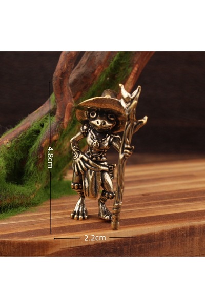 Choice1 B Brass Frog figure home decor Desktop Ornament Fun Ornament home dec...
