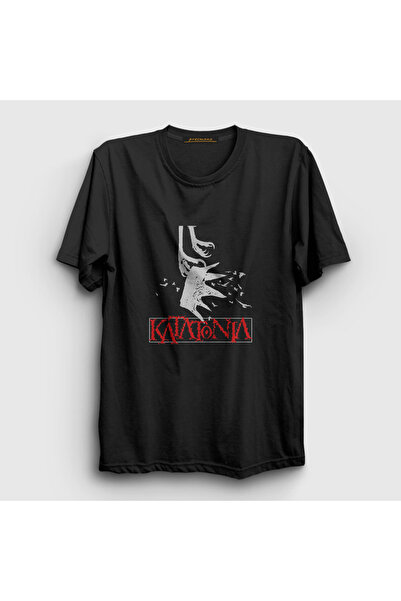Presmono Unisex crna Dethroned Uncrowned Katatonia T-shirt 398237tt