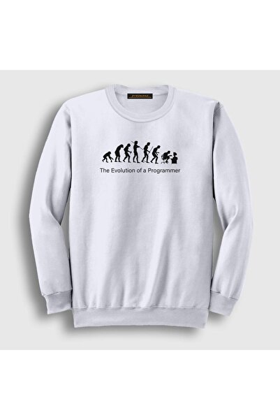 Presmono Unisex bela majica za programere i softverske inženjere Evolution 33...