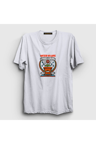 Presmono Unisex Cveće Bijele Vode je Život T-shirt 289190tt