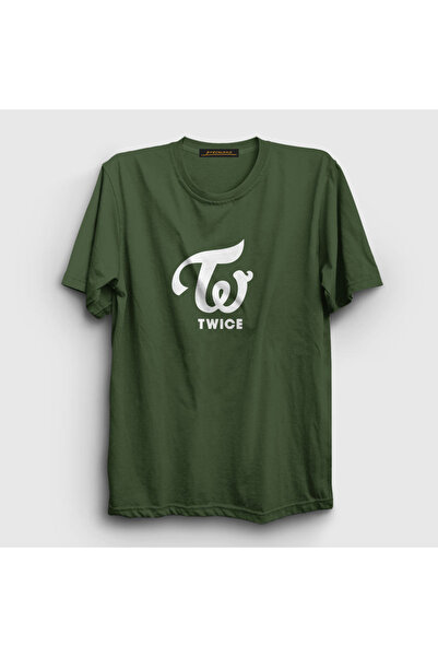 Presmono Unisex Khaki Logo V2 K-pop Twice T-shirt280770tt