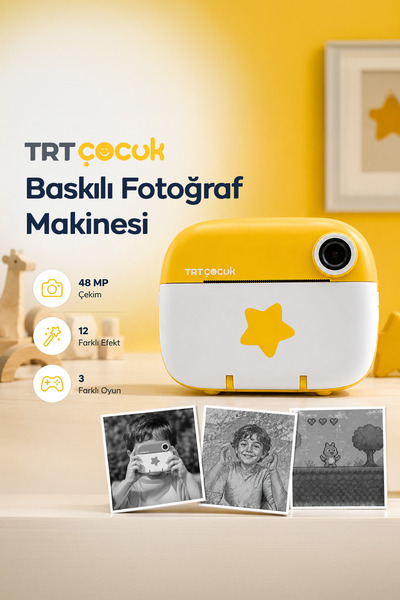 TRTMARKET TRT Çocuk Baskılı Fotoğraf Makinesi