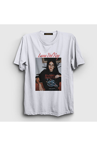 Presmono Unisex White Space Lana Del Rey T-shirt156908tt