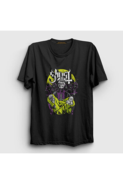 Presmono Unisex crni Born Ghost T-shirt 51642tt