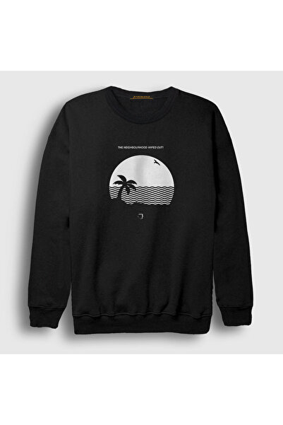 Presmono Unisex Black Wiped Out The Neighborhood Sweatshirt 176568tt