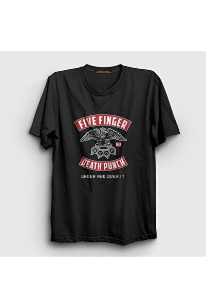 Presmono Unisex Black Eagle Five Finger Death Punch T-shirt 62720tt