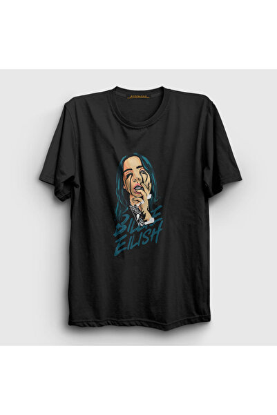 Presmono Unisex crna kapa preko Billie Eilish T-shirt 154520tt