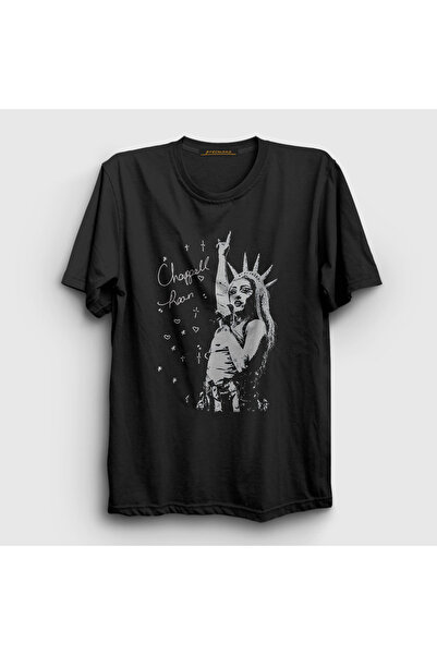 Presmono Lady Liberty Unisex Black Music Chappell T-Shirt - 498061 Tt