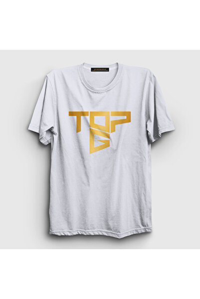 Presmono Unisex White Logo Topg Andrew Tate T-Shirt 448687Tt