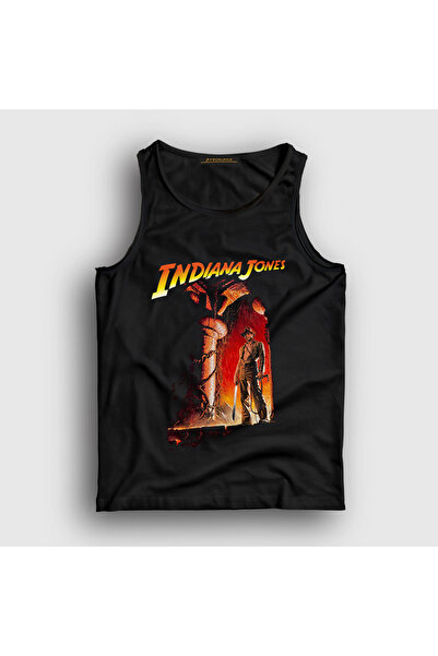 Presmono Indiana Jones Hram propasti unisex crna majica bez rukava - 487863tt