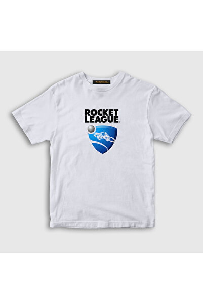 Presmono Unisex Kids White Logo Game Rocket League T-Shirt 491599Tt