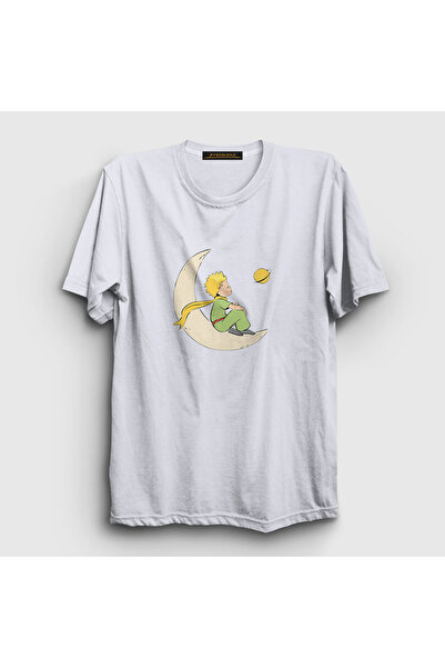 Presmono Unisex White Moon Le Petit Prince Little Prince T-Shirt 568010Tt