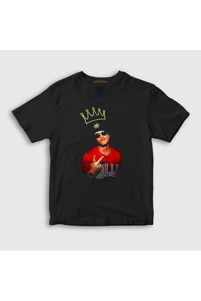 Presmono Unisex Kids Black King Music Bruno Mars T-Shirt 475639Tt