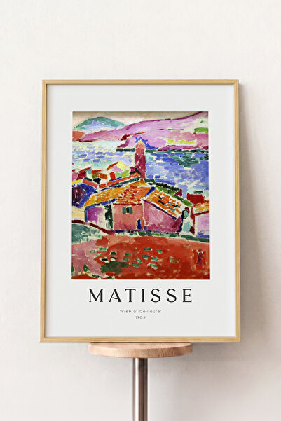Pena Tablo Henri Matisse - View of Collioure Ahşap Çerçeveli Tablo - Sanat Es...