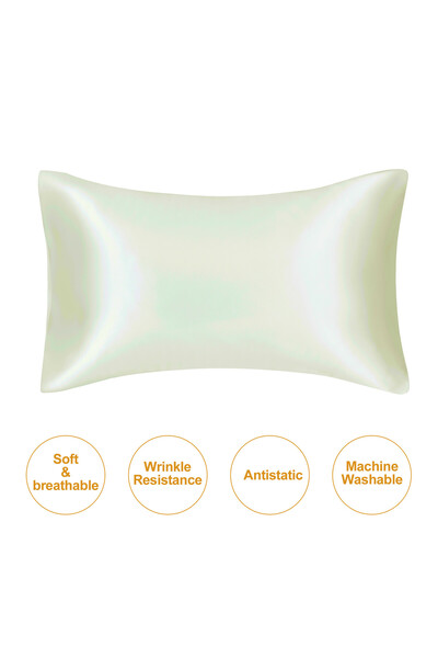 Choice Queen50X75CM 1PC Beige JuwenSilk Silky stain pillowcase luxury silky p...