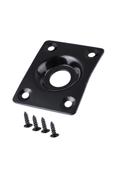 Choice1 Black Chrome Jack Plate Compatible with Les Paul LP Tele Style Electr...
