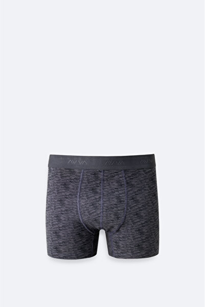 Avva Erkek Gri Desenli Tekli Regular Fit Boxer A61Y9504