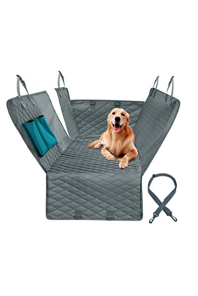 Choice 143x153CM gray Dog Carriers Waterproof Rear Back Pet Dog Car Seat Cove...