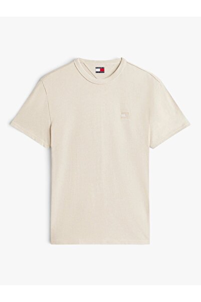 Tommy Hilfiger Tjm Normal Cut Embroidered Men's White T-Shirt Dm0Dm22667Ybh