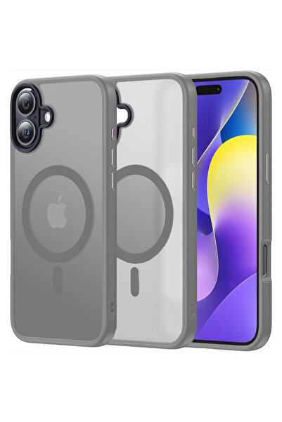 Casey Studios MagSafe калъф iPhone 16, безжично зареждане, повдигнати ръбове,...