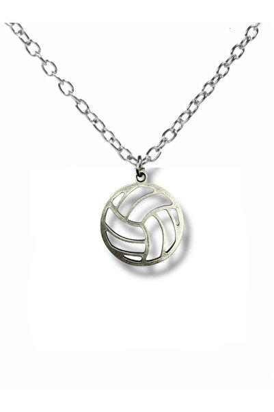 Herşey Nota SetPoint – Voleybol Topu Figürlü Unisex Kolye (60 cm Zincirli)