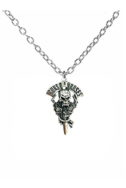 Herşey Nota Guns N' Roses Metal Pendant with Dagger Dagger Figure – Rock Styl...