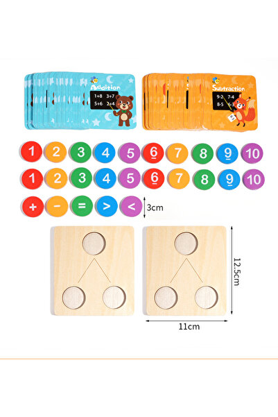 Choice As shown Children's Wooden Number Decomposition Addition Subtraction O...