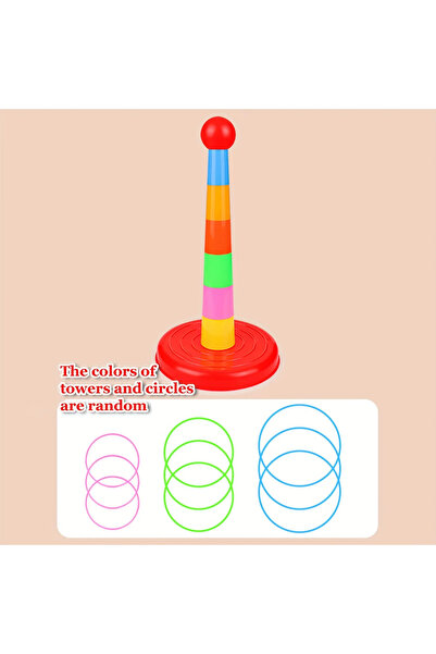 Choice Red Children's Game Tower Throwing Ring Toy, Interactive Family Fun Pu...
