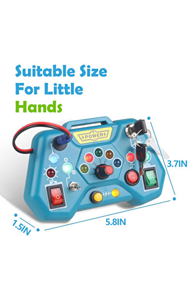Choice Blue Montessori Busy Board Toys for Toddlers Educational Learning Sens...