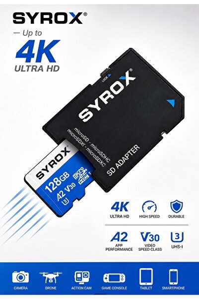 Syrox 128GB SD KART (HAFIZA KARTI)