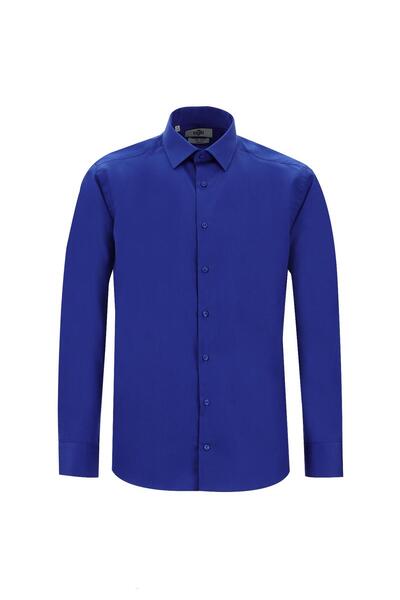 Kiğılı Long Sleeve Slim Fit Classic Non Iron Satin Cotton Shirt