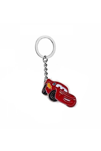 Herşey Nota Breloc din metal roșu McQueen – Accesoriu durabil cu tematică aut...