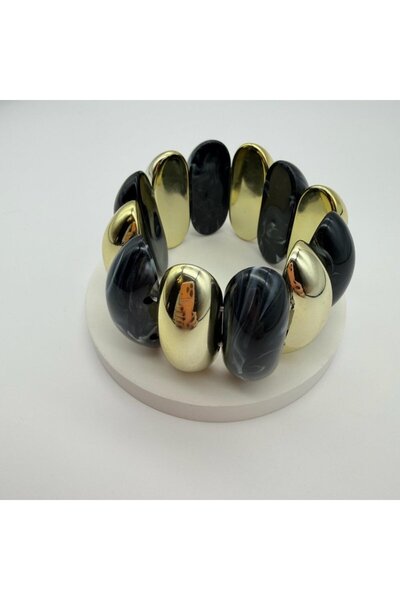 Nes Marble Look Gold Bracelet
