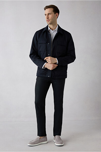 Kiğılı Regular Fit Standard Cut Patterned Side Pocket Canvas / Chino Trousers