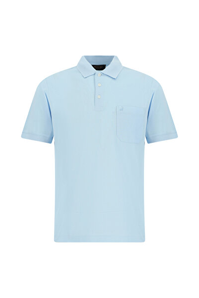 Abdullah Kiğılı Regular Fit Cotton Embroidered Mercerized Polo Collar T-Shirt