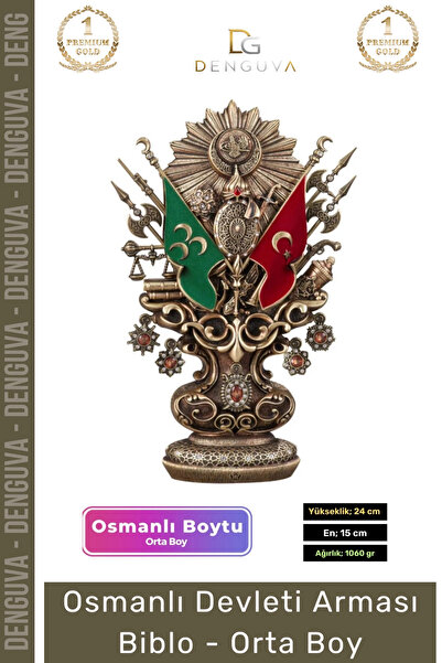 Denguva #Biblo Antik Sarı Dekoratif Masaüstü Hediyelik Ofis Biblo Orta Osmanl...