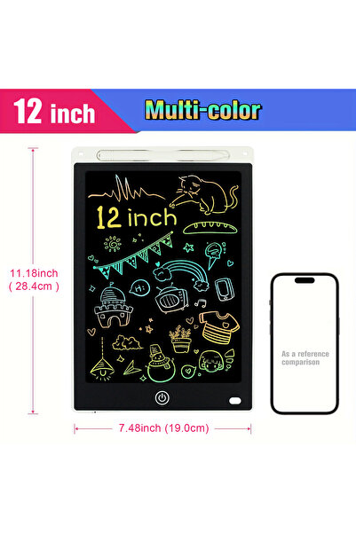 Choice16 12 inch white 8.5" /10"/12" Drawing Board LCD Writing Tablet For Kid...