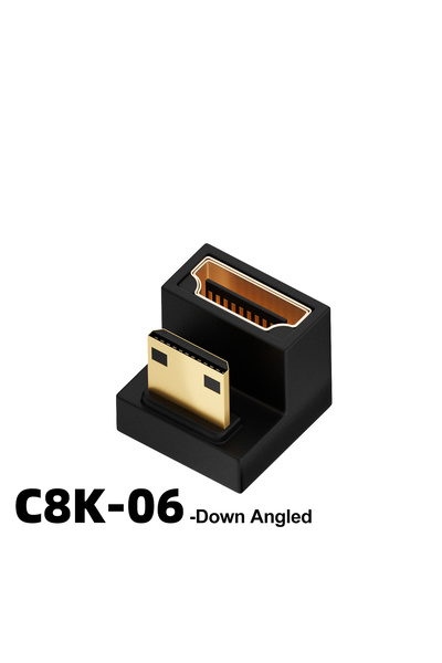 Choice Type 6 HDMI-Compatible Adapter 90 270 Degree Right Angle Male to Femal...