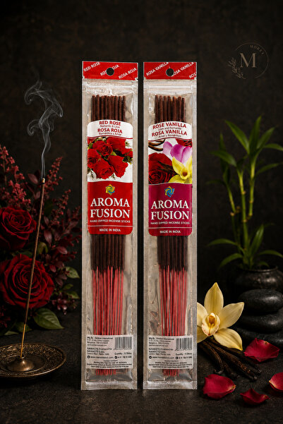 Morey Aroma Fusion 30 Adet Organik Çubuk Tütsü 2 Paket  (30 CM - 1 SAAT YANMA...