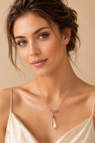 Camellie KY Jewels Pure Drop Crystal Rose | Şeffaf Premium Avusturya Kristali...