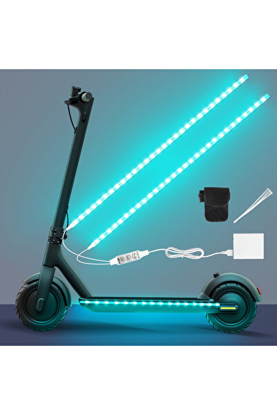 Choice1 White Electric Scooter LED Night Riding Warning Strip Light Suitable ...