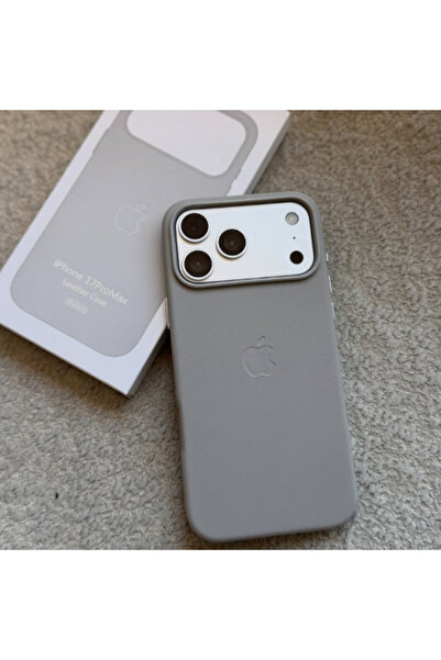 Lunex Case iPhone 17 Pro Max Magsafe Animasyonlu Deri Lansman Leather Kılıf