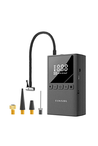 Choice black TINSOL Portable Electric Bicycle Air Pump 150PSI Wireless Tire I...