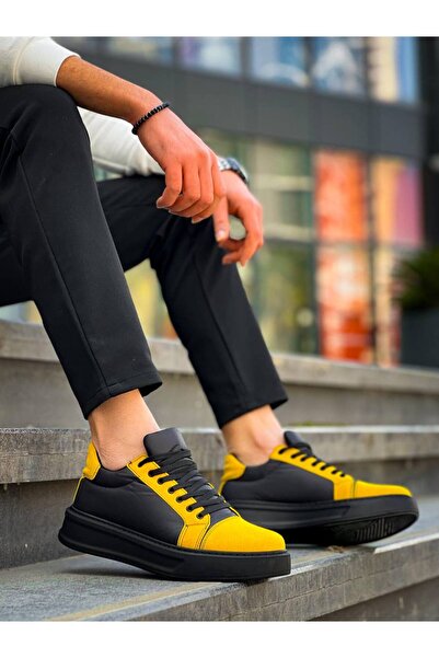 KUBACK Legend is back Kb-X46 Kuback Black Yellow High Black Sole Casual Sport...